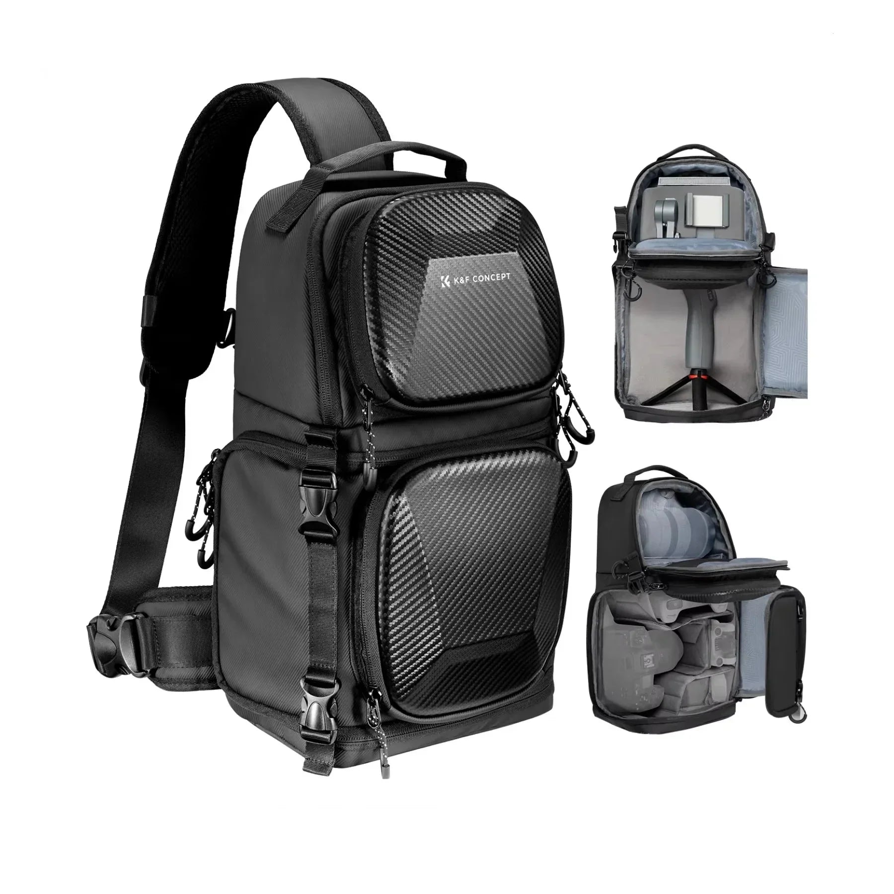 10L Hardshell Camera Sling Bag Grey-0