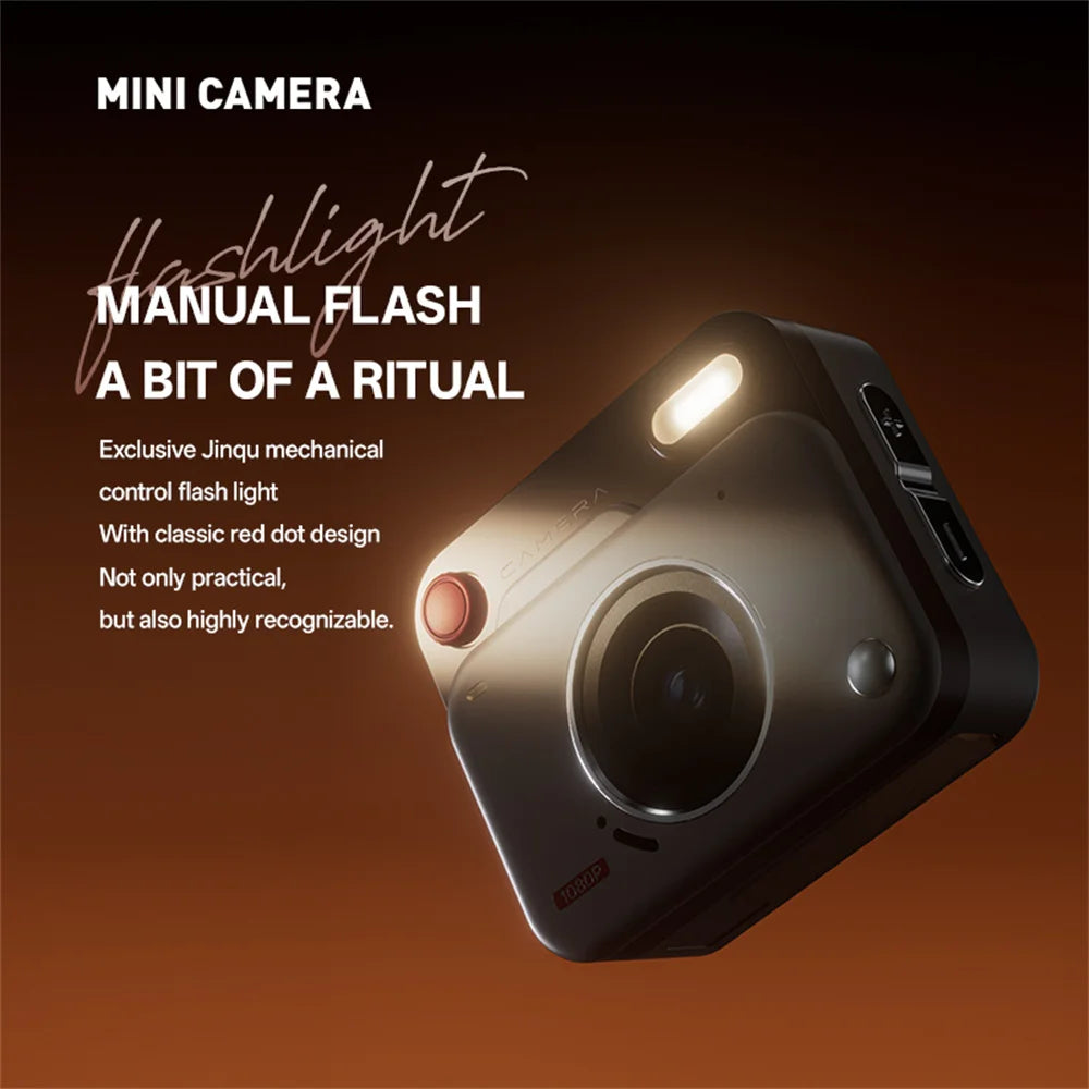 NNEOBA Retro Mini Keychain Camera Khaki-3