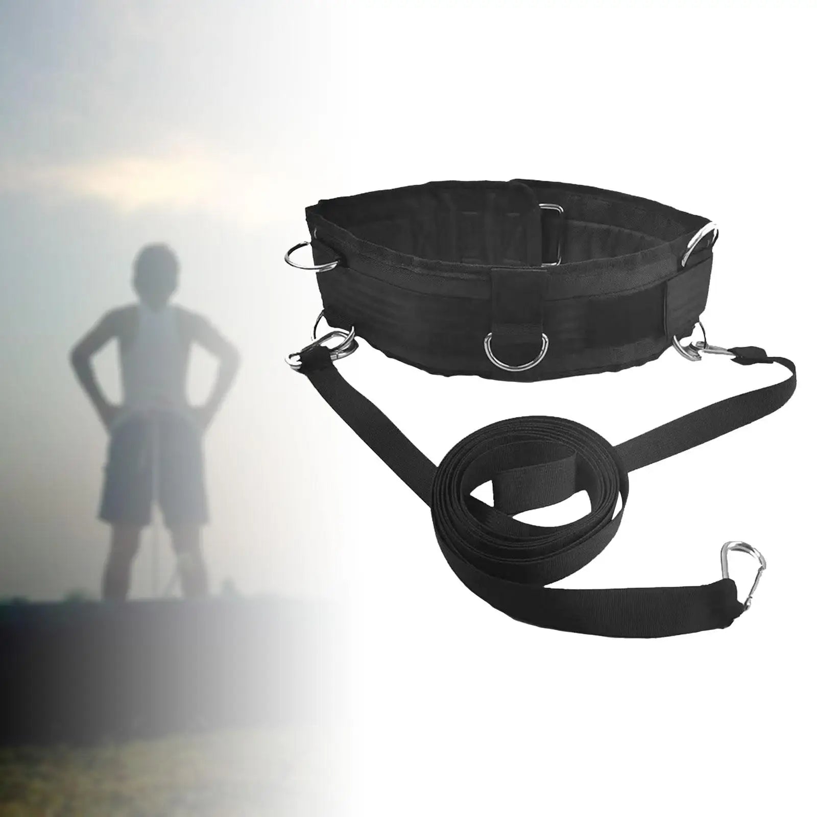 NNEOBA Sled Pulling Waist Belt - Fitness Resistance Band for Sports Training-2