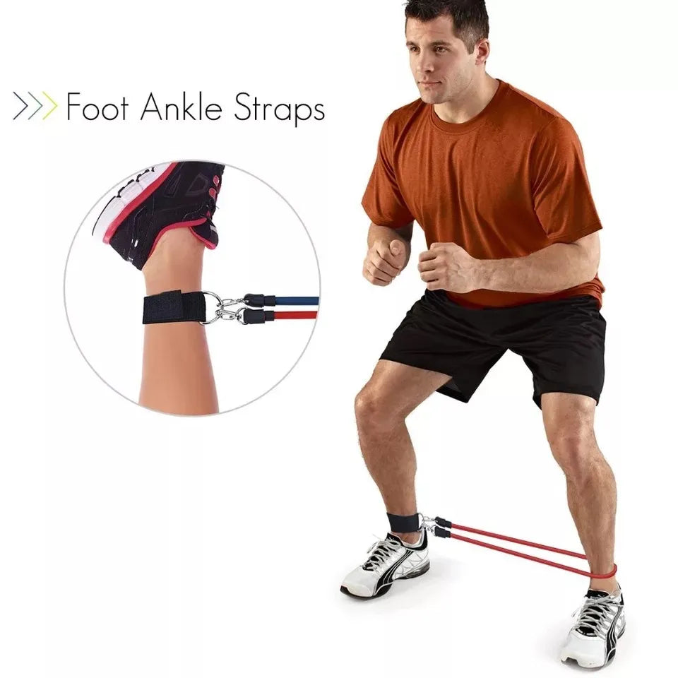 NNEOBA 150LBS Portable Resistance Bands for Bodybuilding and Fitness-4