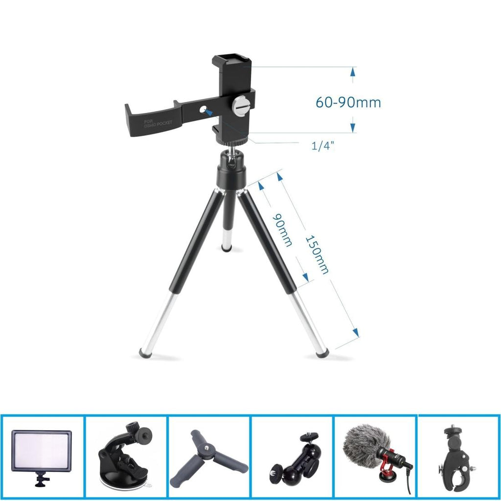 NNEIDS Versatile Aluminum Tripod For Dji Pocket - Multi-Functional-0