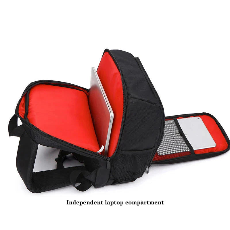NNEOBA Camera Backpack Laptop Compartment Red-2