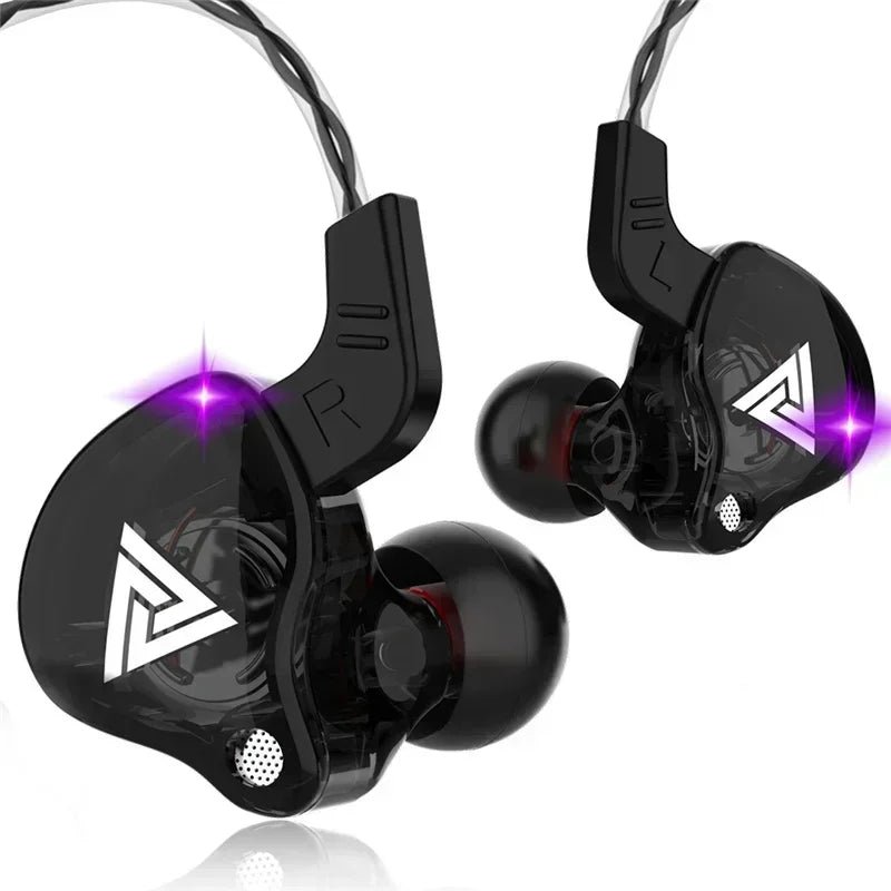 NEW QKZ AK6 Copper Driver HiFi Wired Earphone 3.5MM Race Sport Headphone Bass Stereo Headset Music Earbuds In Ear With Mic