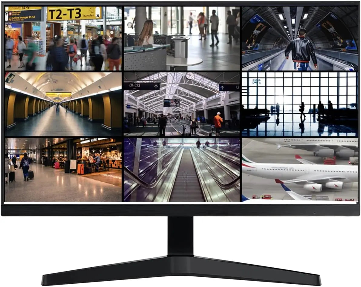 Security Camera Monitor Screen, 22 Inch 1080P Thin LED PC Monitor with Built in Speaker Compatible with CCTV Security DVR NVR