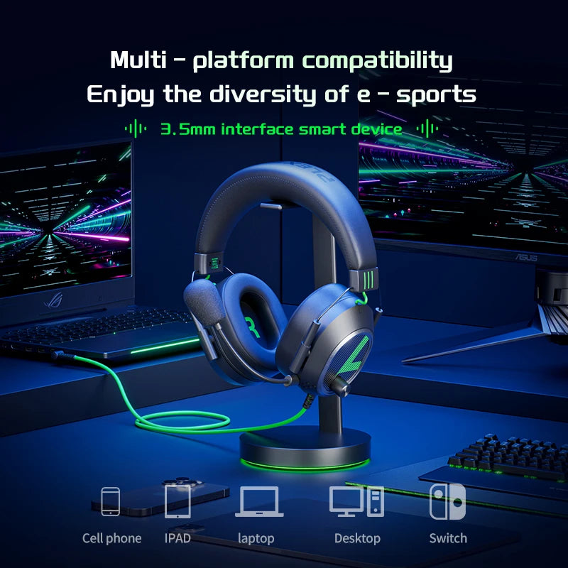 PLEXTONE G810 Hot Sale Computer Gamer Headphone With Microphone Wired Astro Gaming Headset Support  for Mobile Phone and PC PAD