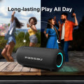 Portable Bluetooth Speaker 40W Peak Stereo Sound Deep Bass RGB Light IPX5 Waterproof Outdoor Speaker with Adjustable Strap