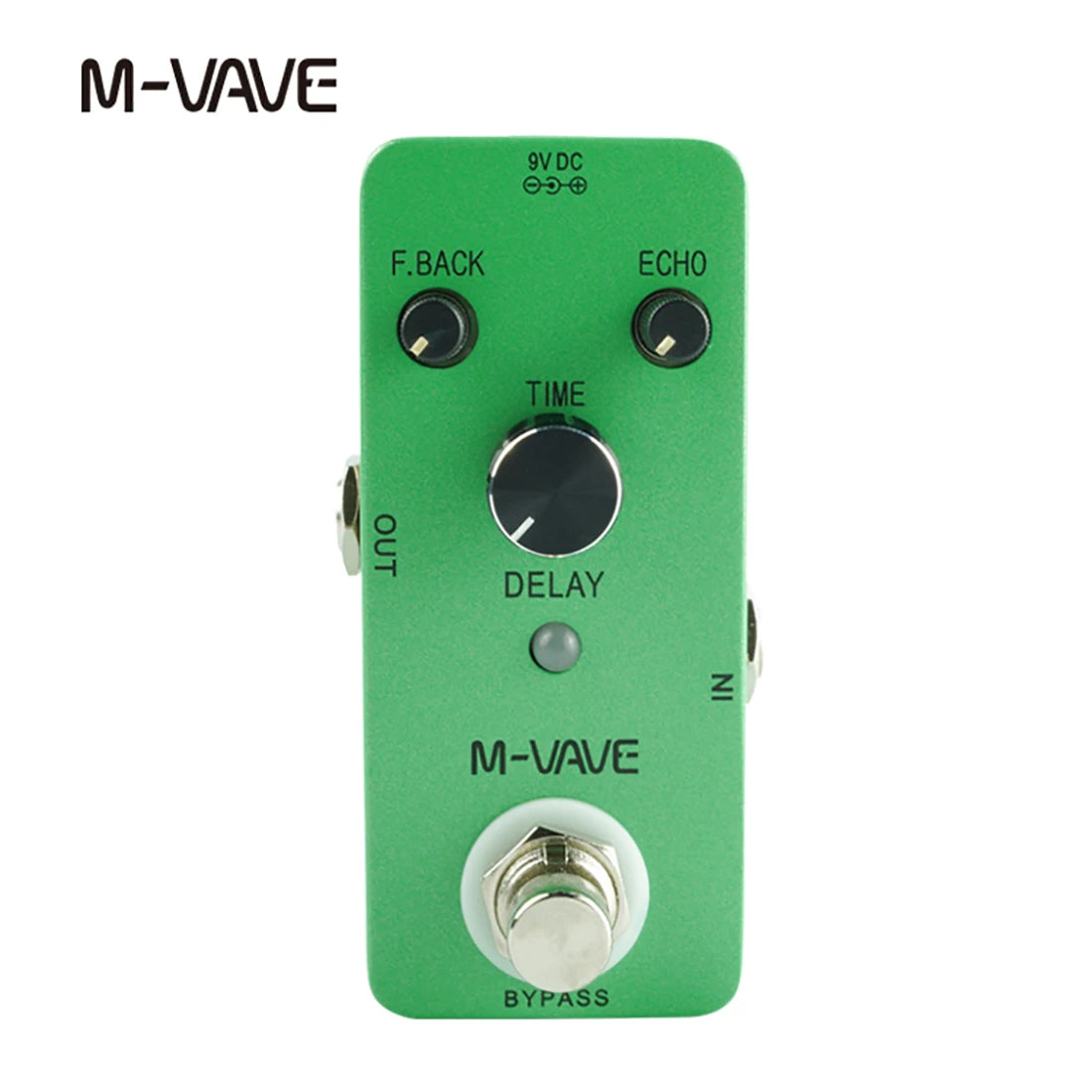 M-VAVE Classic Delay Echo Guitar Effect Pedal Delay Analog Effects Zinc Alloy Shell True Bypass Guitar Pedal for Guitar Parts