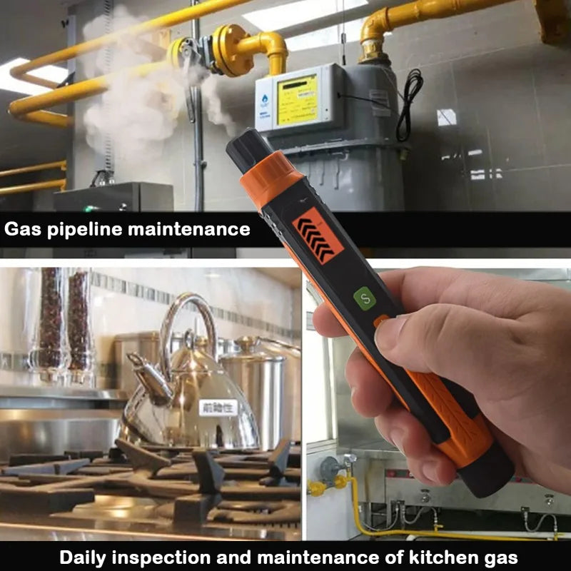 Gas Leak Detector Combustible Gas Detector 50A 0-1000PPM Beep& Screen Alarm Mini Handheld For Natural Gas