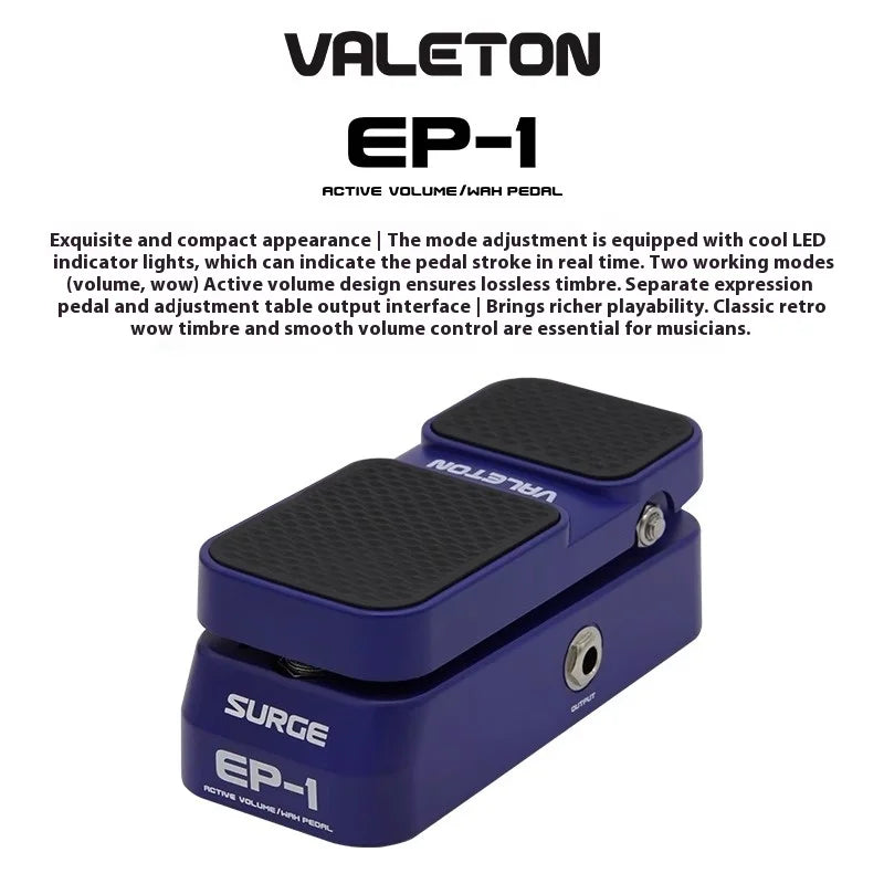 Valeton EP-1 Electric Guitar Effector Pedal EP-2 Two-in-one Expression Wow Volume Universal Single Block Gifts