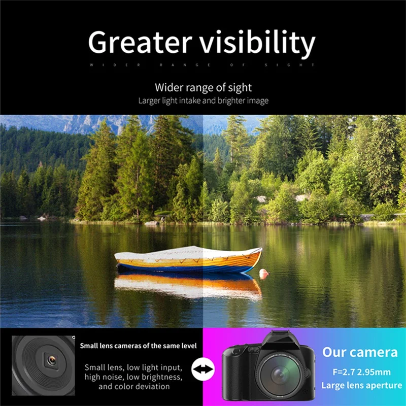 ELEC-D5 6400Megapixel HD Wifi Digital Video Camera 4K Dual Lens Camcorder With Display 16X Zoom DSLR Camera No Memory Card