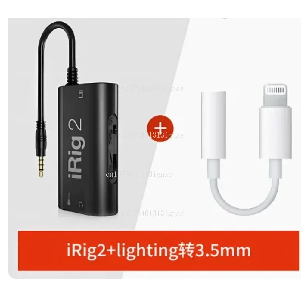 High-quality Electroacoustic  iRig2 HD2 Electric Guitar iOS Phone Audio Interface Recording