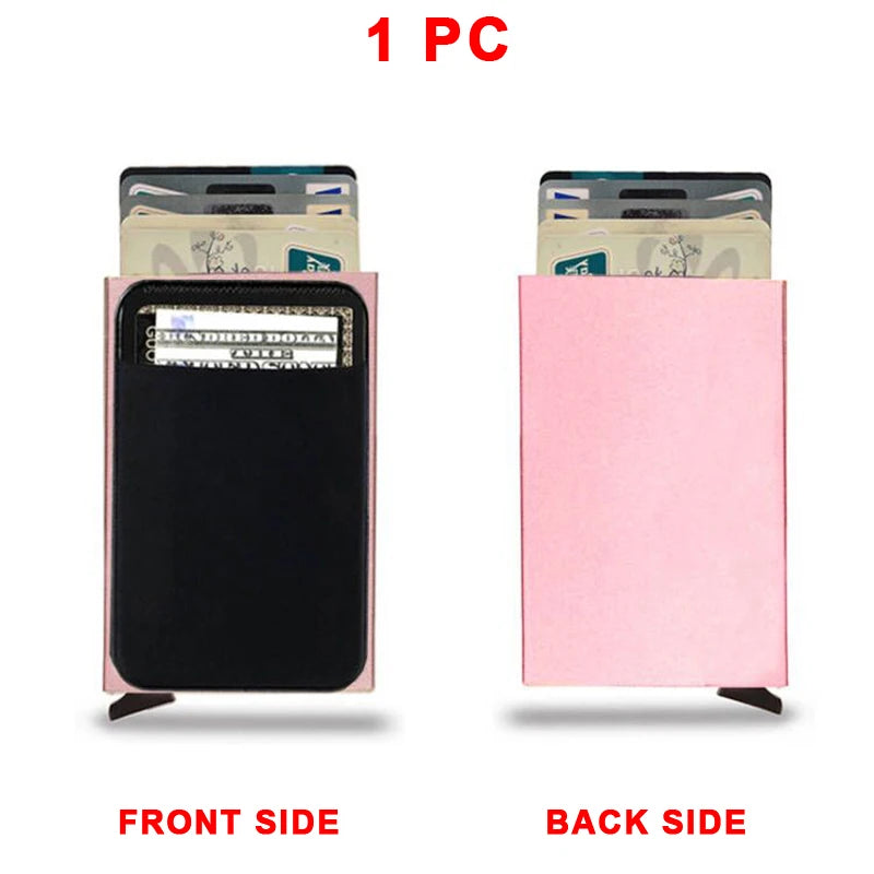 ID Bank Credit Card Holder Men's Wallet Anti Rfid Blocking Protected Magic Business Anti-theft Slim Thin Men Money CardHolder