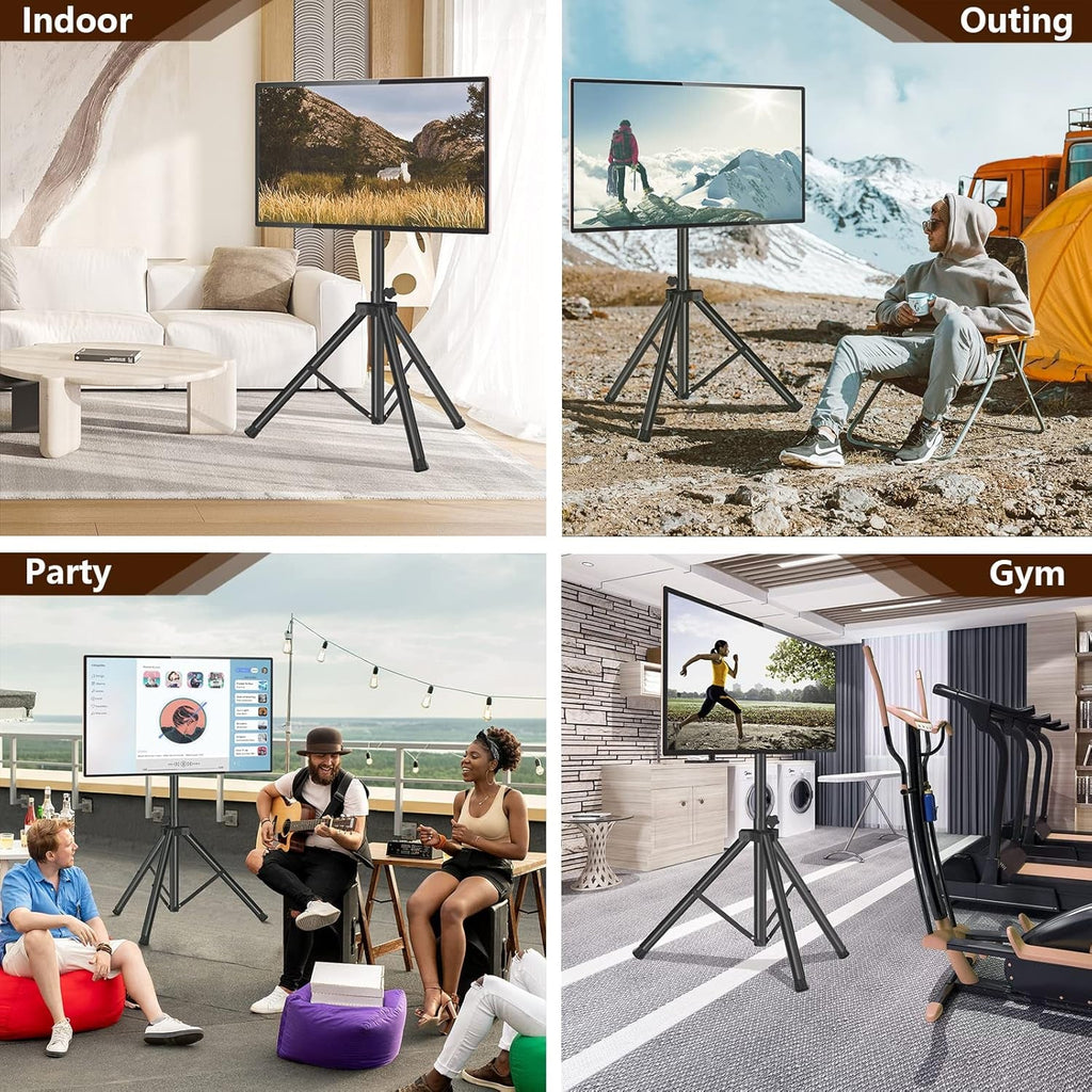 Tripod TV Stand For 23-75 Inch TVs Tilt 15 Degrees-1