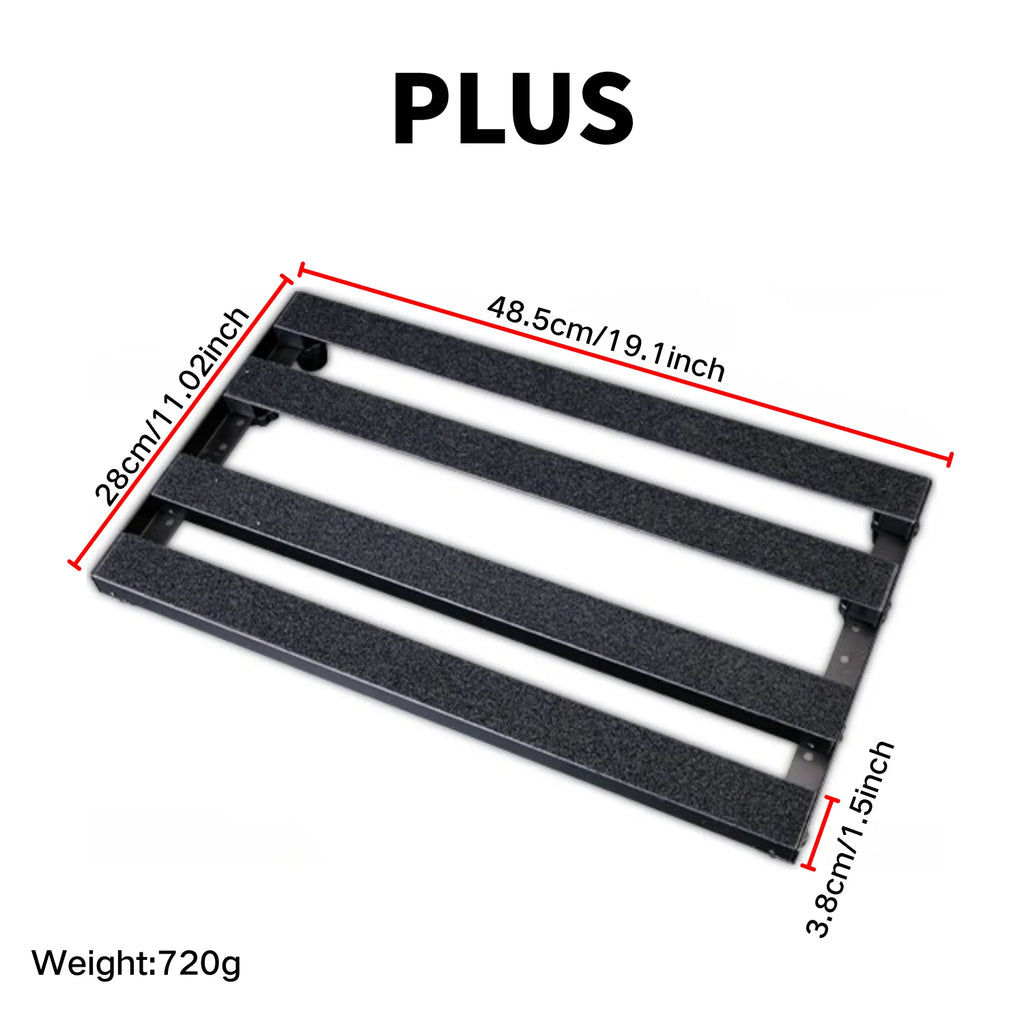 19inch guitar pedals with durable metal construction and lightweight 4row tilt design made of aerospace-grade aluminum