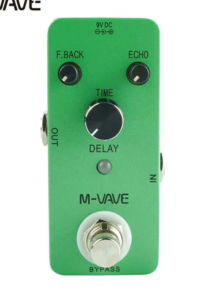 M-VAVE Classic Delay Echo Guitar Effect Pedal Delay Analog Effects Zinc Alloy Shell True Bypass Guitar Pedal for Guitar Parts