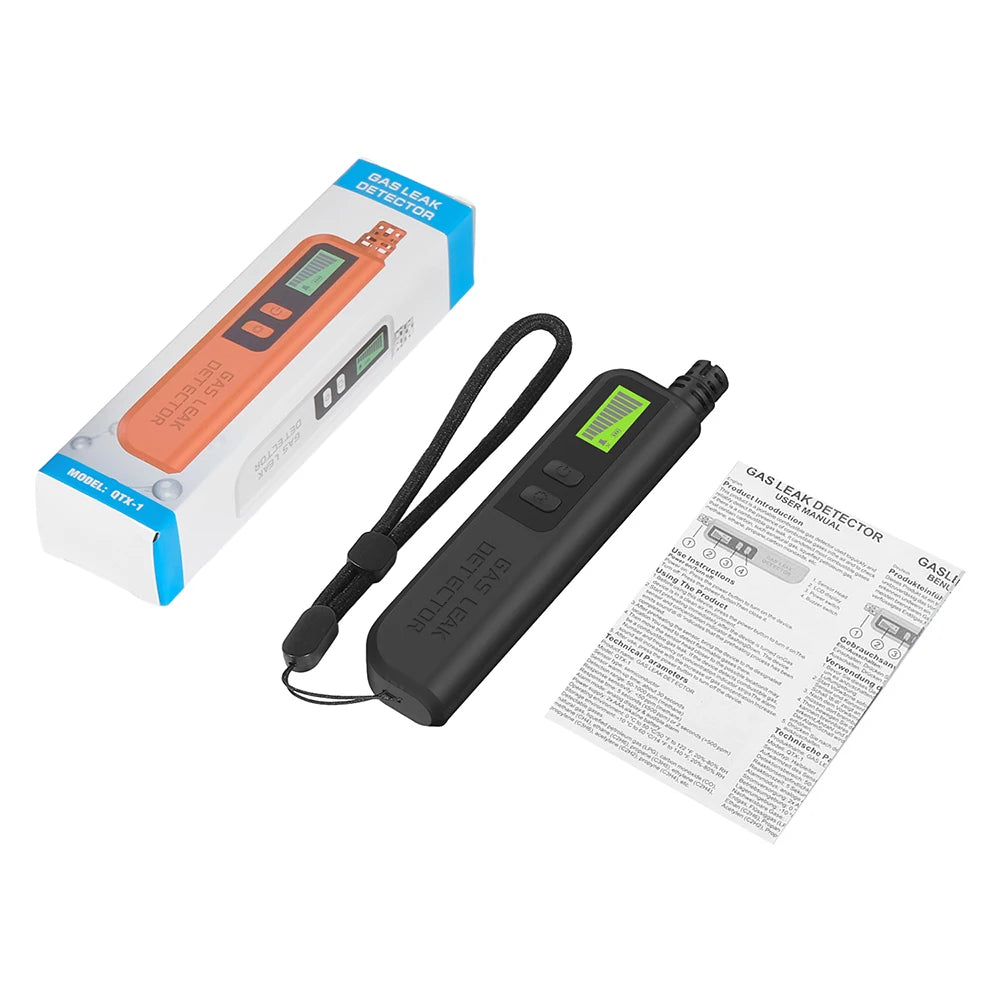 Combustible Gas Leak Detector Natural Gas CO CH4 C2H6 Alcohol LPG Alarm Detector Professional Analyzer with Audible Visual Alarm