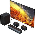 5.1 Virtual Surround Sound Bar, 320W Home Theater Surround System with Adjustable Speakers & Subwoofer, TV Speaker Soundbar, So