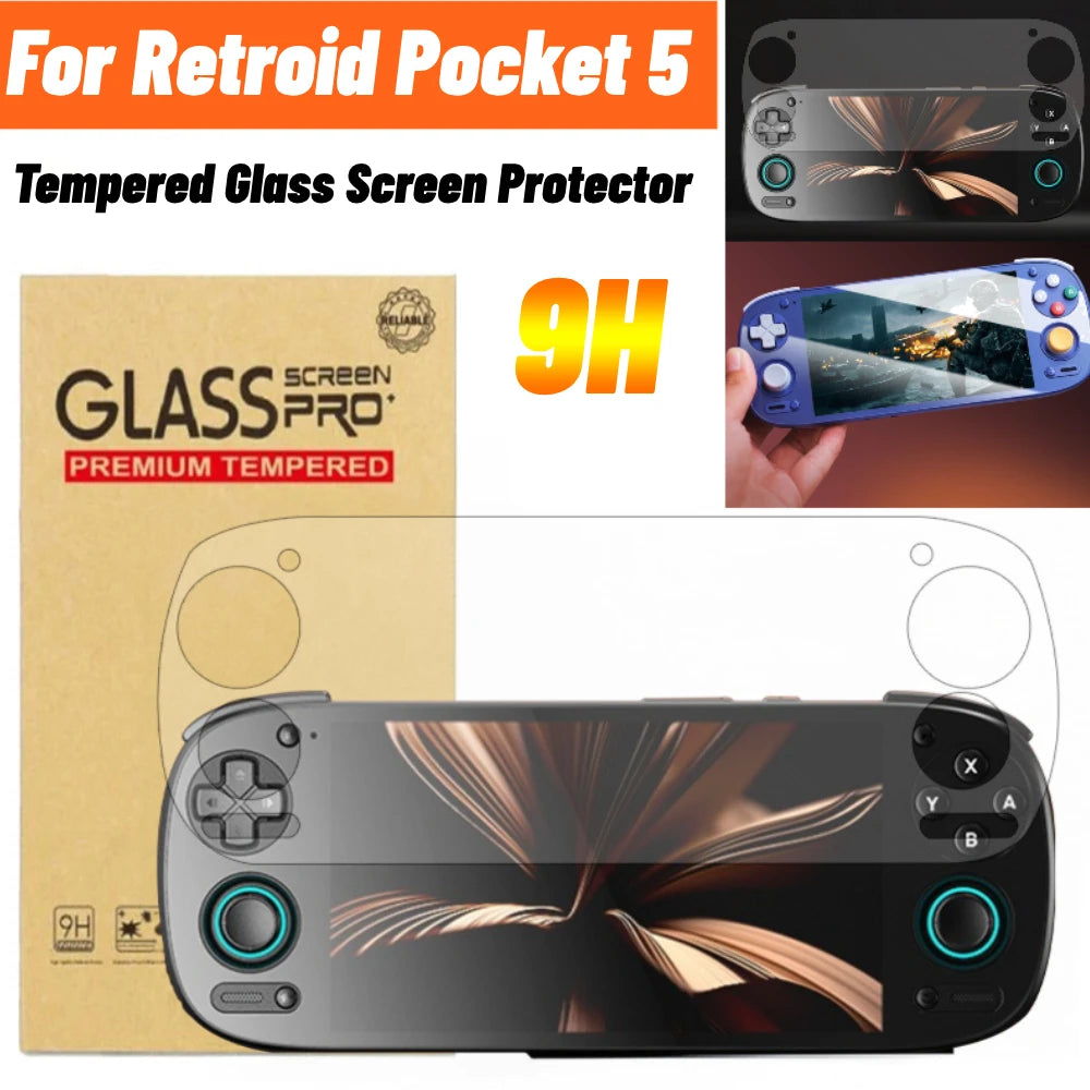 For Retroid Pocket 5 Tempered Glass Screen Protector 9H Anti-Scratch Protective Film for Pocket 5 Glass Films Gaming Accessories
