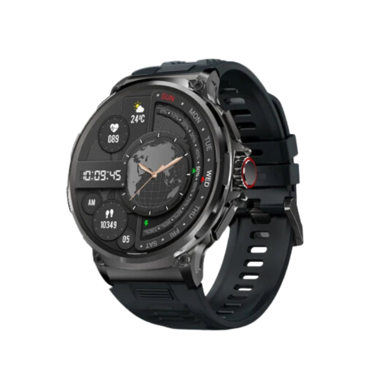 NNEOBA Smartwatch GPS Bluetooth Call Sports Fitness (Black)-0